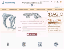 Tablet Screenshot of famediamonds.com